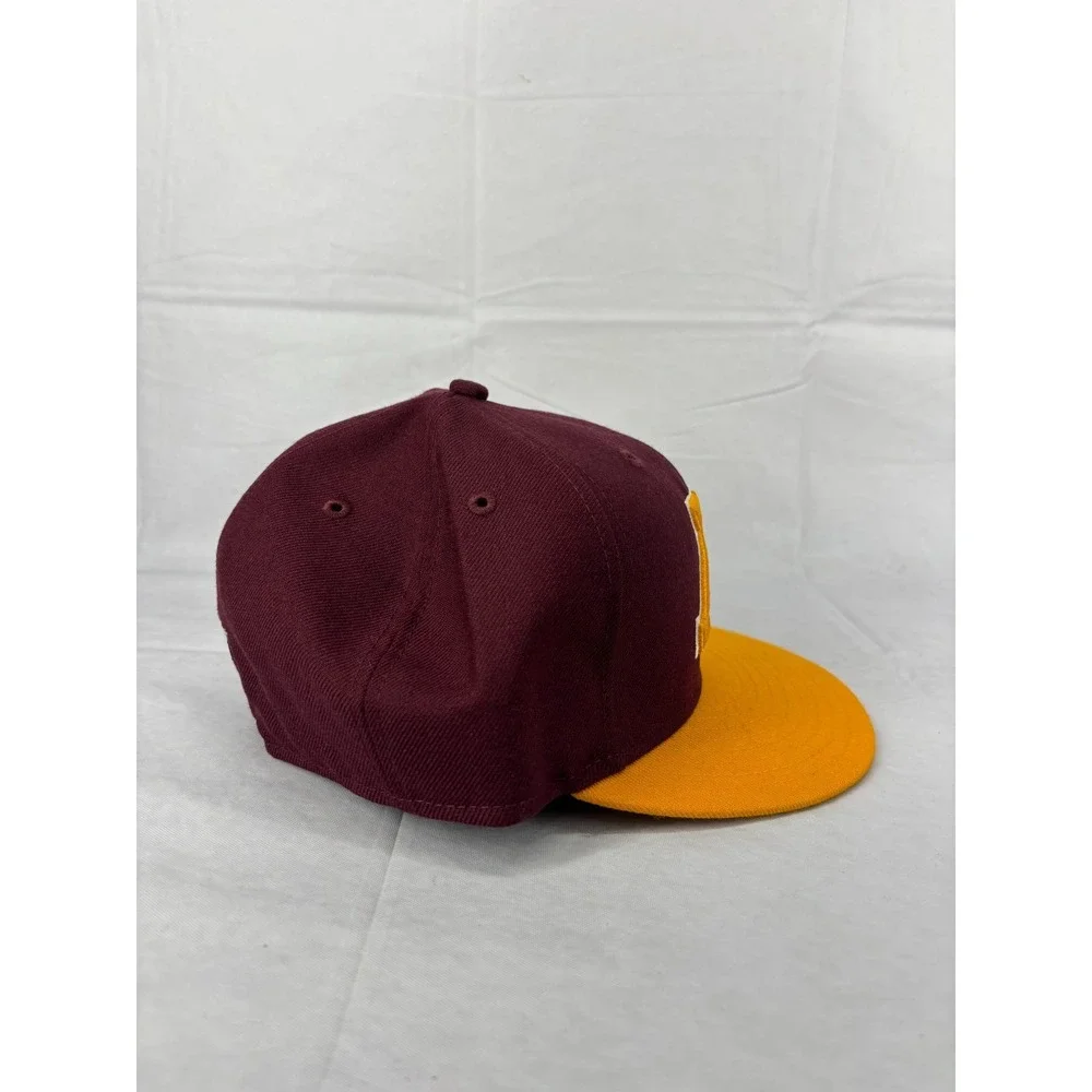 New Era Minnesota Golden Gophers 59FIFTY Fitted Hat Mens Maroon Gold 7 1/4 NWT